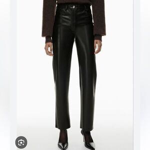 size 0 aritzia wilfred melina leather pants